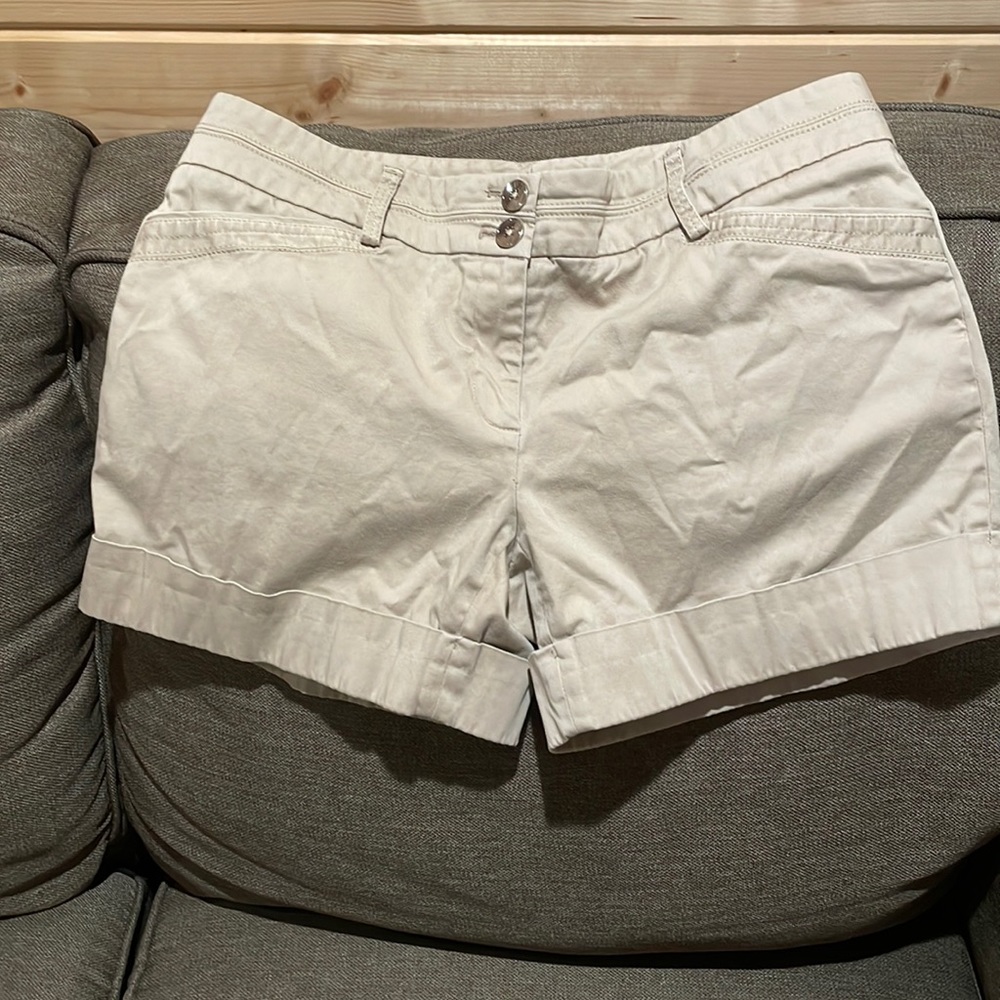 White House Black Market khaki shorts